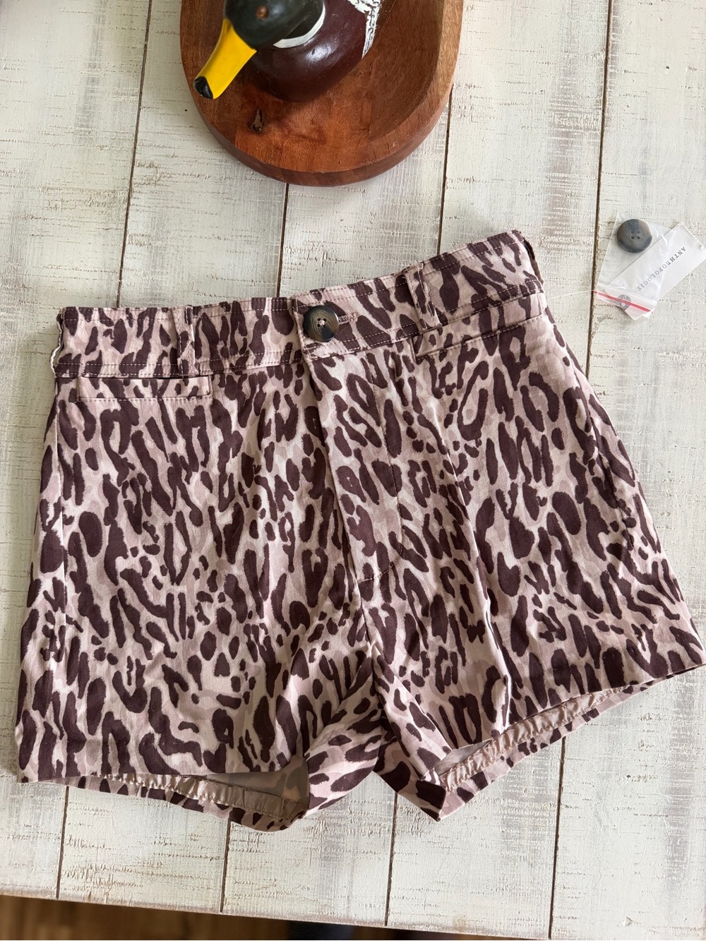 The Ettie Shorts by Maeve Anthropologie | animal print